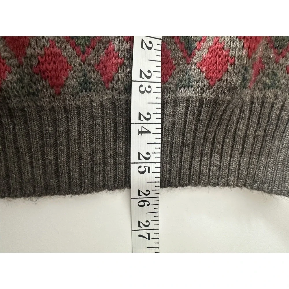Vintage Woodman's‎ Men's Medium Sweater Wool Blend Crew Y2K Nordic Outdoor